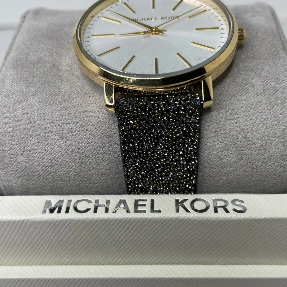 Michael Kors Pyper Swarovski Crystal Black Watch MK2878‎
